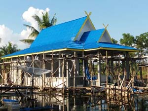 Begini Kondisi Terkini Pekerjaan Gedung Serba Guna Desa Binangun Jaya